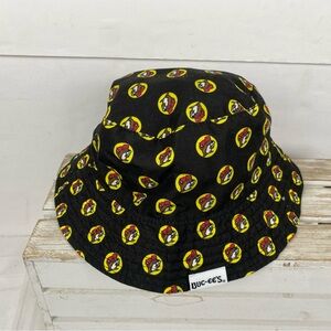 Buc-ee's branded bucket hat with all-over print of company's beaver logo unisex